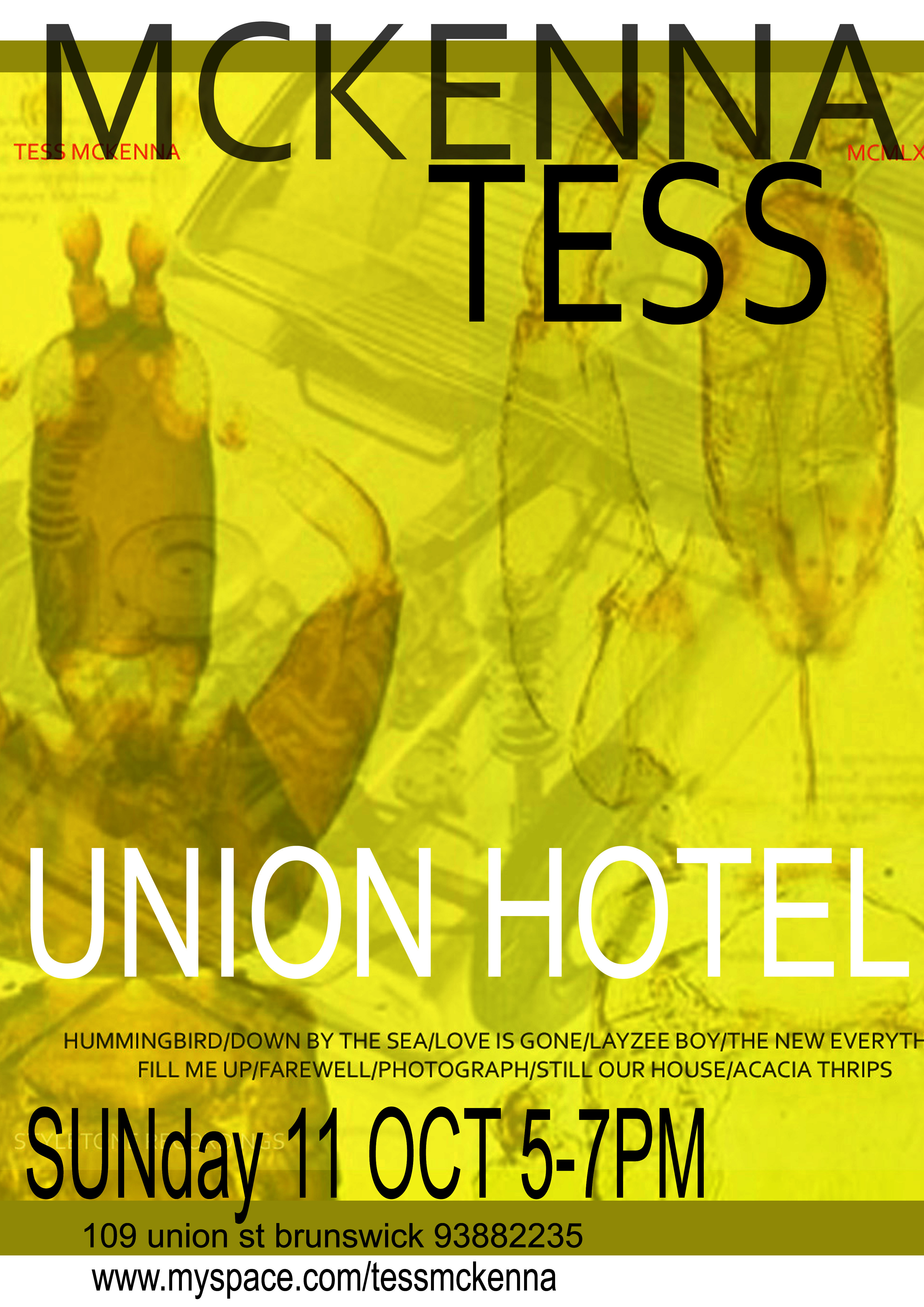 UNION OCT 11 POSTER